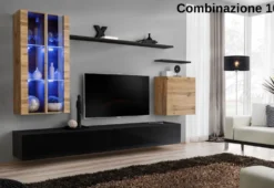 Parete attrezzata con led PAP56