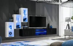 Parete attrezzata con led PAP68