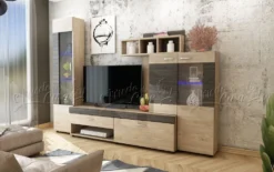 Parete attrezzata con led SU9