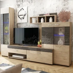 Parete attrezzata con led SU9