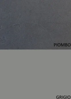 Parete attrezzata con mensola a terra 260x190 cm grigio e piombo PAL33