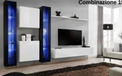 Parete attrezzata con vetrina PAP60