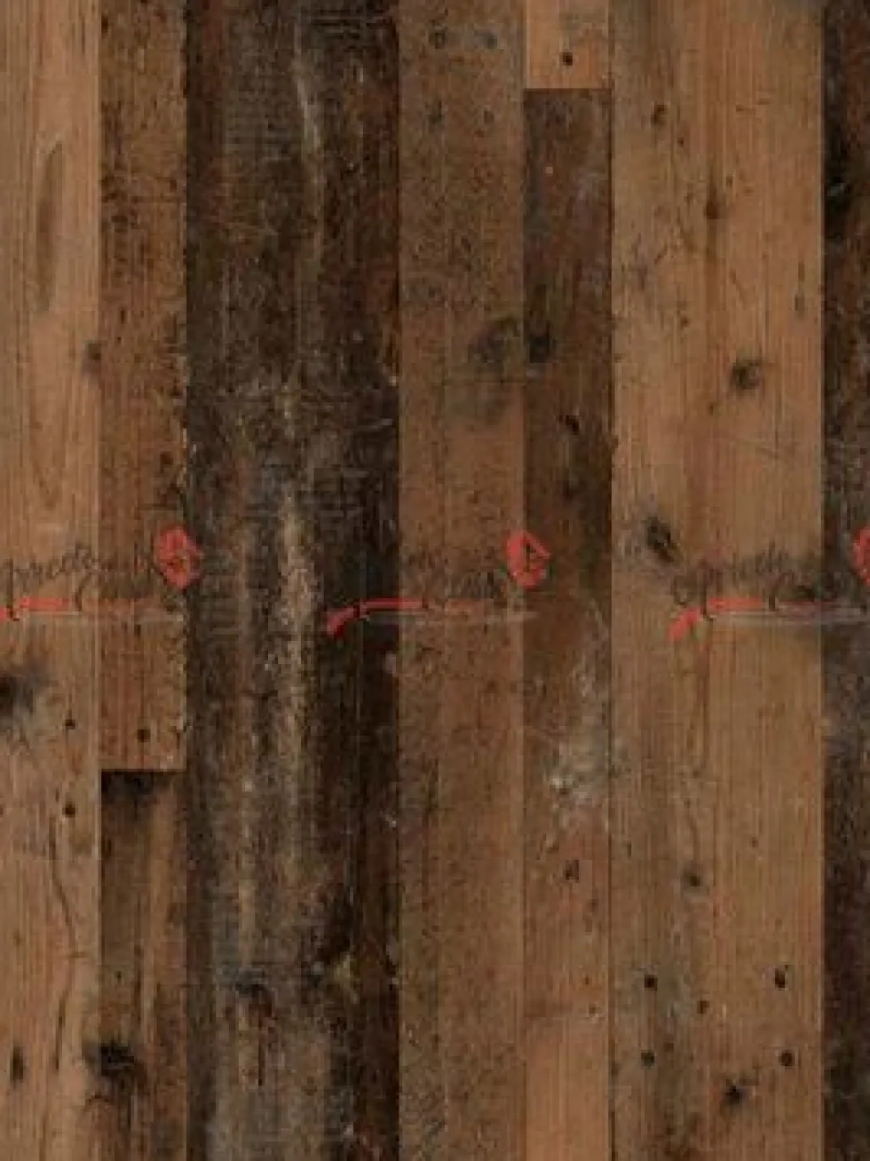 Parete attrezzata effetto legno anticato PAI5