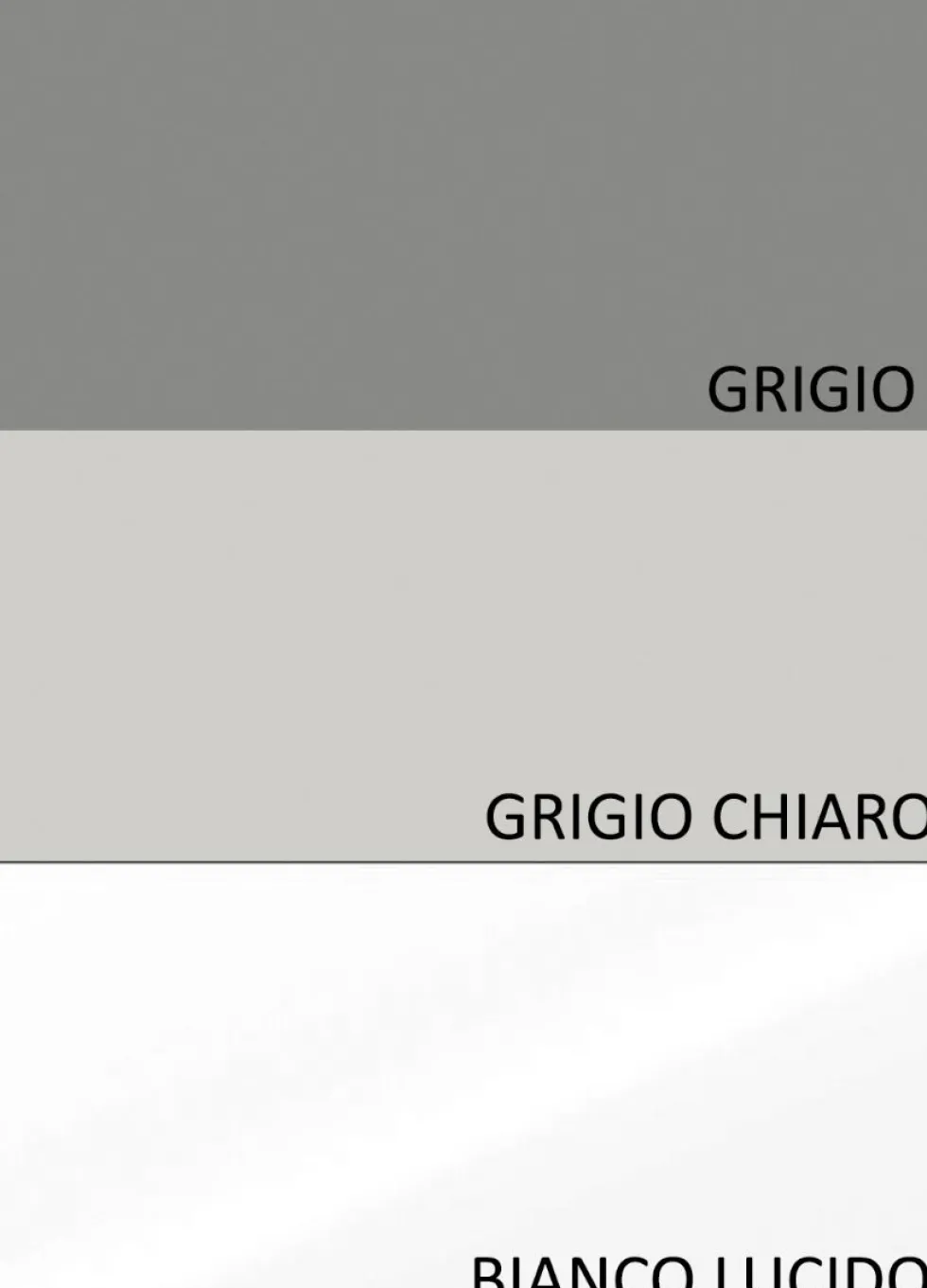 Parete attrezzata elegante 280x202 cm bianco lucido, grigio chiaro e piombo PAL64