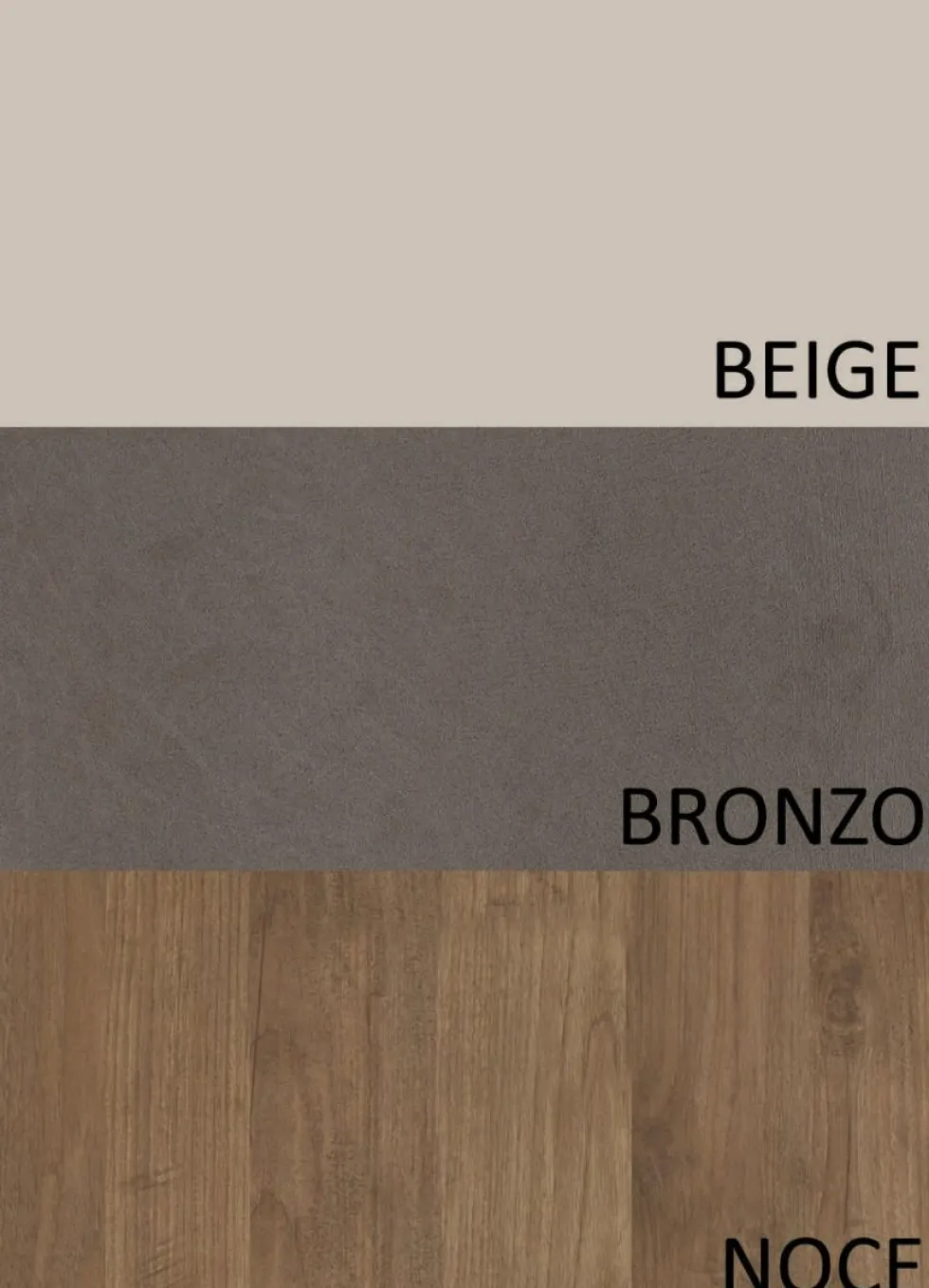 Parete attrezzata elegante 290x210 cm bronzo, beige, noce PAL61