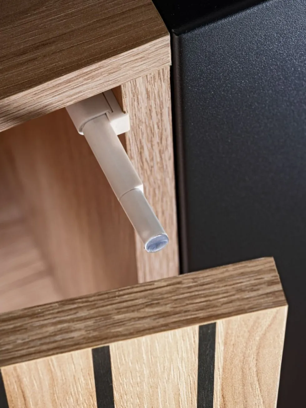 Parete attrezzata moderna con stampa a strisce 320x192 PAP146