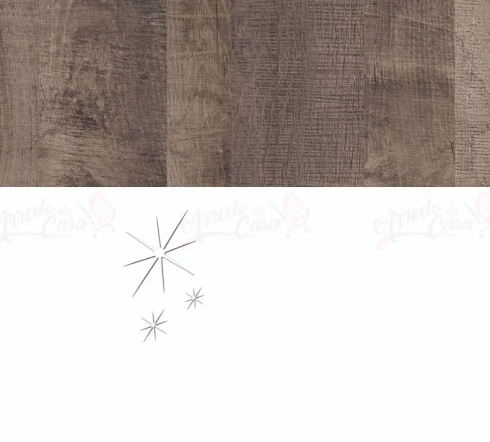 Parete attrezzata moderna con vetrinetta in rovere antico e bianco lucido SG28