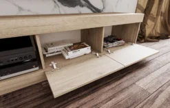Parete attrezzata moderna rovere chiaro PAI6021