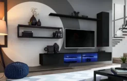 Parete attrezzata moderna sospesa PAP76