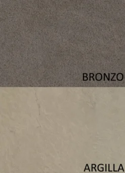 Parete attrezzata moderna 276x190 cm argilla e bronzo PAL34