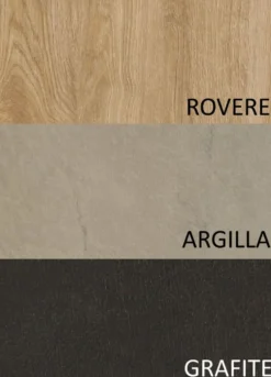 Parete attrezzata moderna 276x200 cm argilla/rovere/grafite PAL35