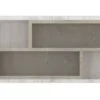 Parete attrezzata modulare con vetrinetta e luce led rovere scuro e rovere bianco SG27