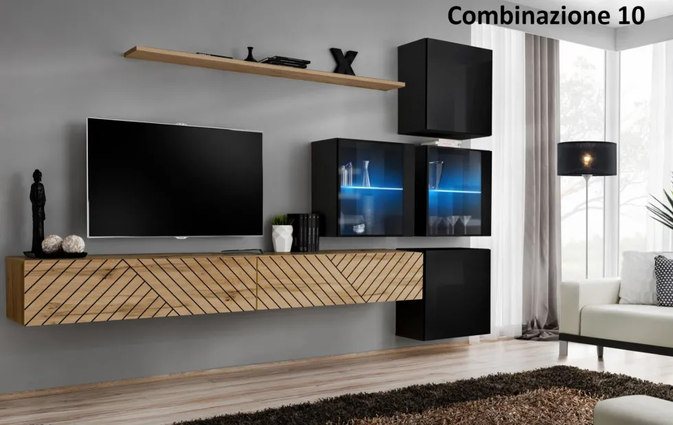 Parete attrezzata per tv sospesa PAP63