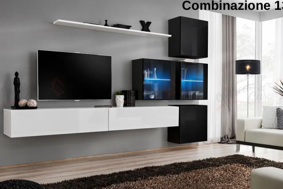 Parete attrezzata per tv sospesa PAP63