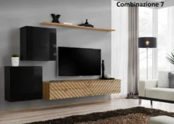 Parete attrezzata per tv sospesa PAP49