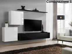 Parete attrezzata per tv sospesa PAP49