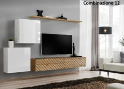 Parete attrezzata per tv sospesa PAP49