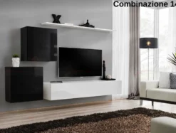 Parete attrezzata per tv sospesa PAP49