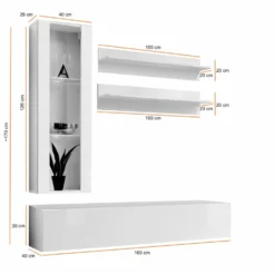 Parete attrezzata porta tv piccola PAP100