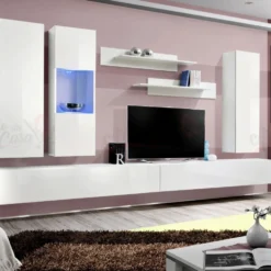 Parete attrezzata porta tv sospesa moderna PAP95