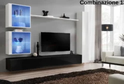 Parete attrezzata porta tv sospesa PAP62