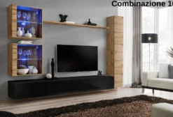 Parete attrezzata porta tv sospesa PAP62