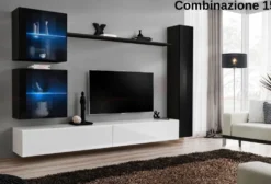 Parete attrezzata porta tv sospesa PAP62