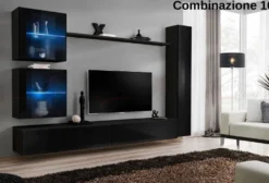 Parete attrezzata porta tv sospesa PAP62