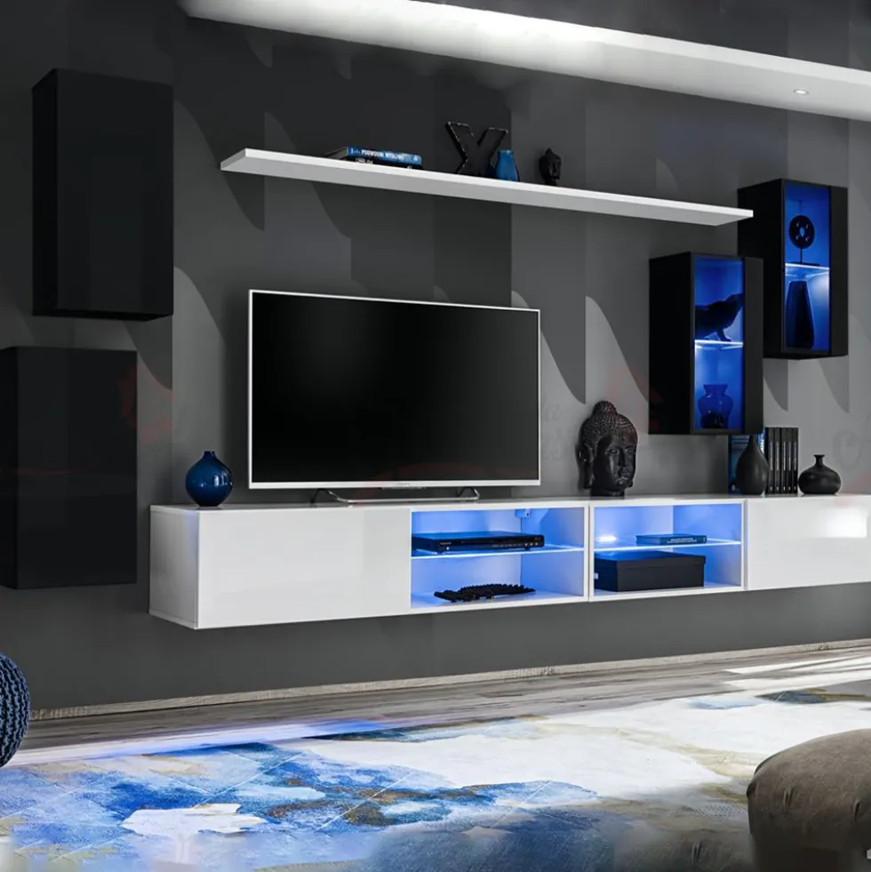 Parete attrezzata porta tv sospesa PAP71