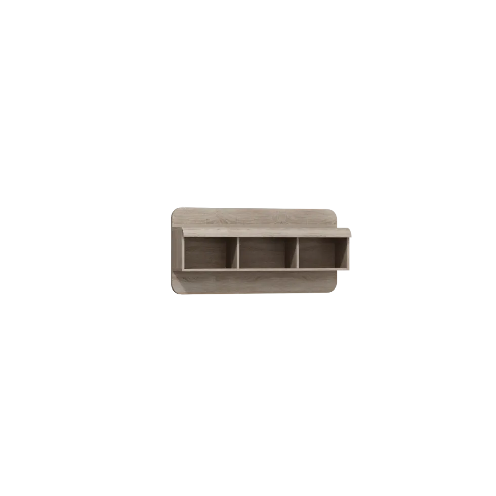 Parete attrezzata soggiorno moderna 298x194 rovere chiaro PALK6