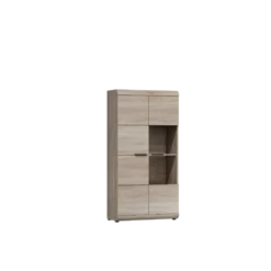 Parete attrezzata soggiorno moderna 298x194 rovere chiaro PALK6