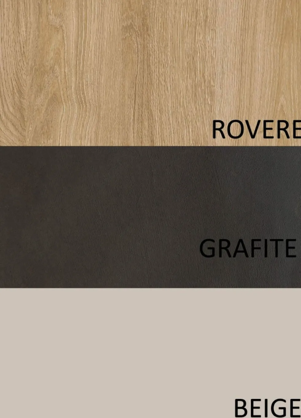 Parete attrezzata soggiorno 276x195 cm rovere, beige, grafite PAL60