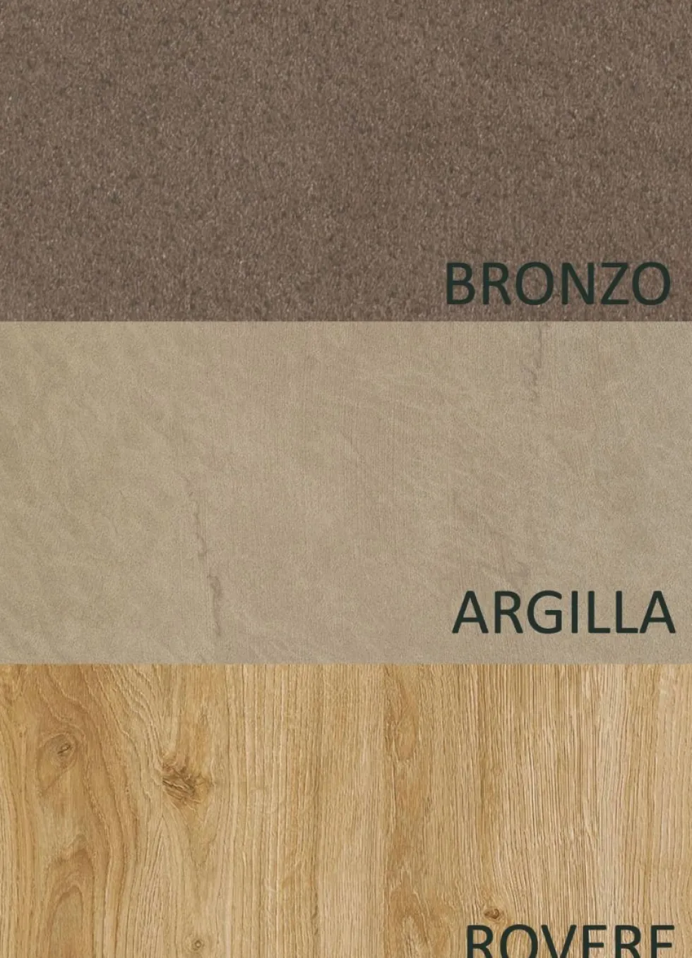 Parete attrezzata soggiorno 276x190 cm argilla, bronzo e rovere PAL49
