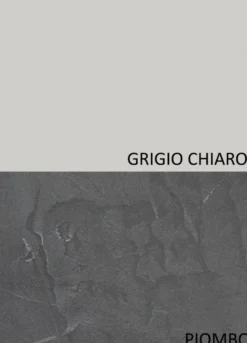 Parete attrezzata soggiorno 295x210 cm grigio e piombo PAL45