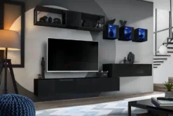 Parete attrezzata sospesa moderna PAP75