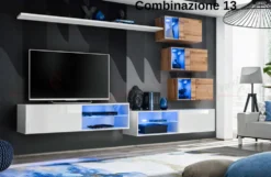Parete attrezzata sospesa moderna PAP70