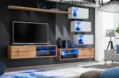 Parete attrezzata sospesa moderna PAP70