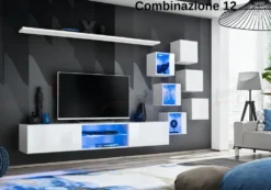 Parete attrezzata sospesa moderna PAP67