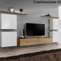 Parete attrezzata sospesa moderna PAP48