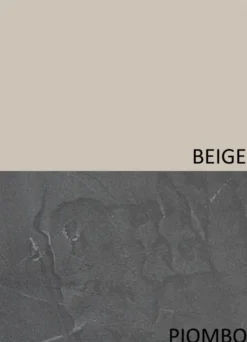 Parete attrezzata sospesa 262x202 cm beige e piombo PAL68