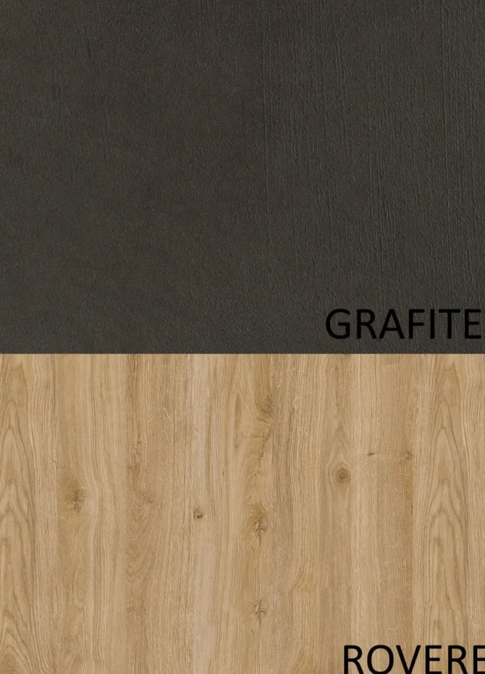 Parete attrezzata sospesa 262x220 cm rovere e grafite PAL20