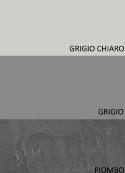 Parete attrezzata 290x210 cm con pensili grigio, grigio chiaro e piombo PAL41