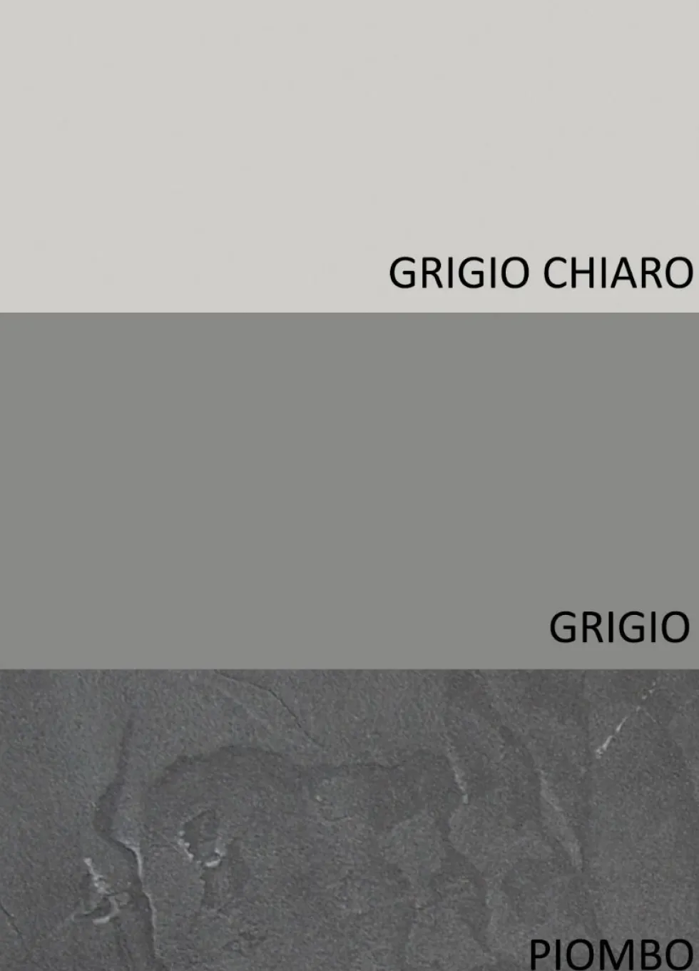Parete attrezzata 290x210 cm con pensili grigio, grigio chiaro e piombo PAL41