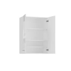 Pensile bagno moderno 64x90 cm con 4 ripiani bianco lucido PBT5