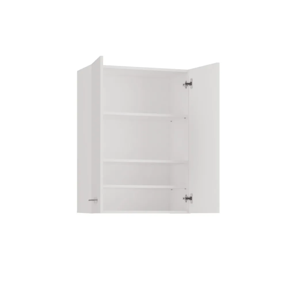Pensile bagno moderno 64x90 cm con 4 ripiani bianco opaco PBT5