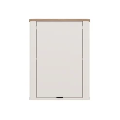 Pensile bagno moderno 48x63x30 cm con anta battente cashmere e rovere PBT9