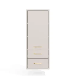 Pensile bagno sospeso 34x90x30 cm con 2 cassetti cashmere PBT1