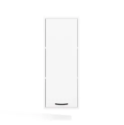 Pensile bagno sospeso 34x90x30 cm con anta battente bianco opaco PBT3