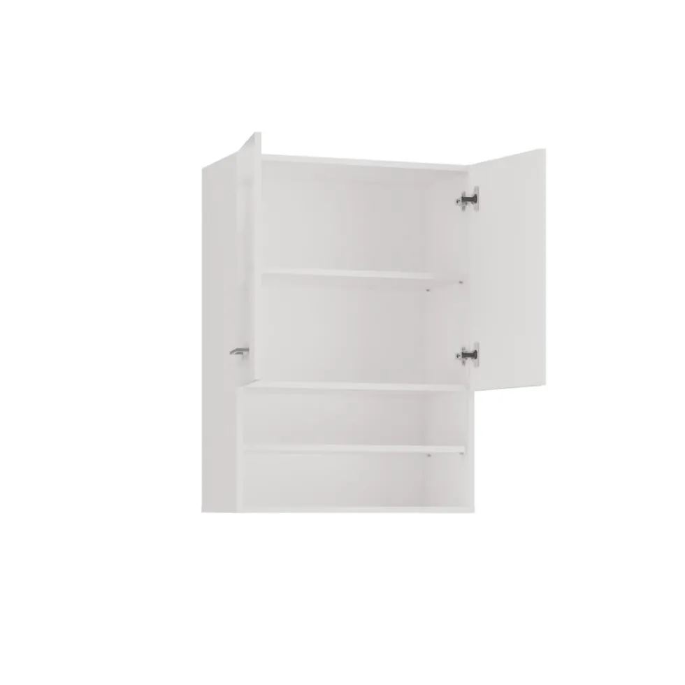 Pensile bagno sospeso 64x90x30 cm doppia anta bianco lucido PBT6