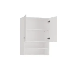 Pensile bagno sospeso 64x90x30 cm doppia anta bianco opaco PBT6